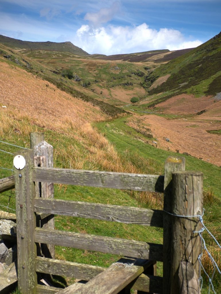 Gate at the start of the path to Cadair Berwyn