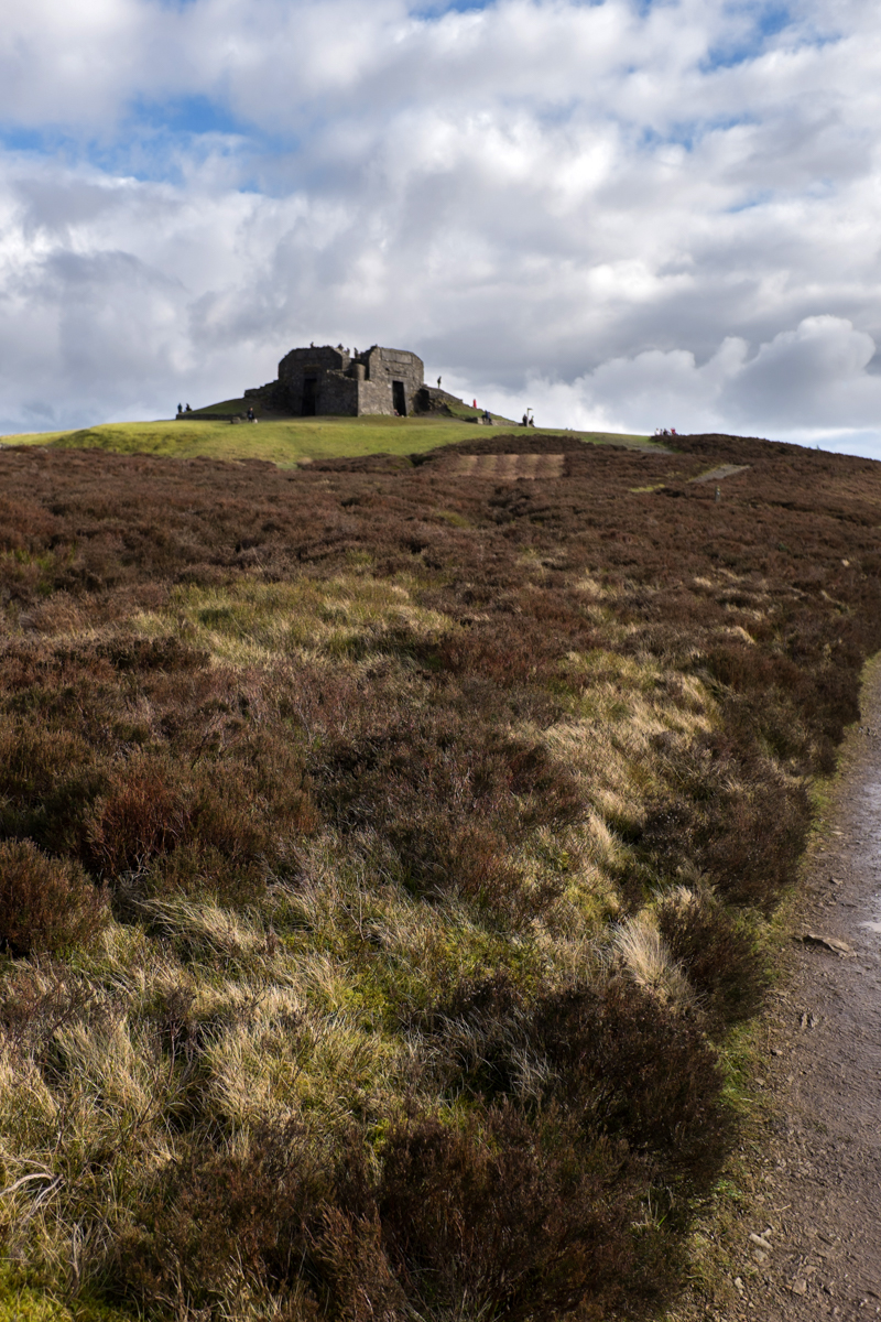 Tower at the top of Moel Famau, Clwydian Range, North Wales